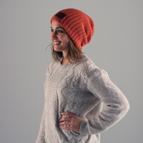 Love Your Melon Accessories - Love Your Melon Orange and Pink Beanie Hat